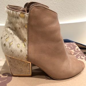 Klub Nico Kendal Leather and Pony Hair Bootie